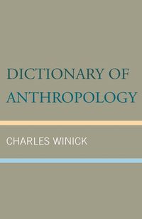 Produktbild: Dictionary of Anthropology