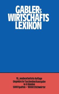 Produktbild: Gablers Wirtschafts Lexikon