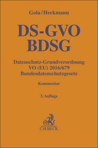 Produktbild: Datenschutz-Grundverordnung VO (EU) 2016/679, Bundesdatenschutzgesetz. DS-GVO / BDSG