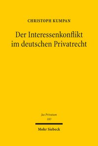Produktbild: Der Interessenkonflikt im Deutschen Privatrecht