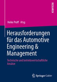 Produktbild: Herausforderungen f&uuml;r das Automotive Engineering & Management