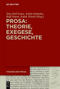 Produktbild: Prosa: Theorie, Exegese, Geschichte