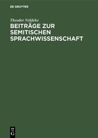 Produktbild: Beitr&auml;ge zur semitischen Sprachwissenschaft