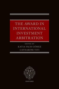 Produktbild: The Award in International Investment Arbitration