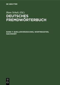 Produktbild: Quellenverzeichnis, Wortregister, Nachwort