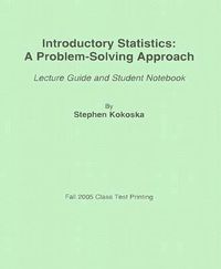 Produktbild: Introductory Statistics: A Problem-Solving Approach