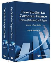 Produktbild: Case Studies for Corporate Finance: From a (Anheuser) to Z (Zyps) (in 2 Volumes)