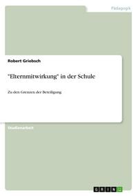 Produktbild: "Elternmitwirkung" in der Schule