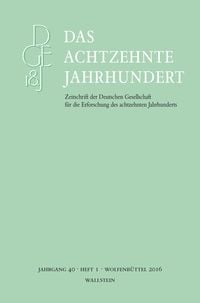 Produktbild: Das achtzehnte Jahrhundert 40/1