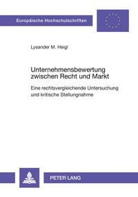 Produktbild: Unternehmensbewertung zwischen Recht und Markt