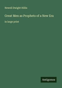 Produktbild: Great Men as Prophets of a New Era