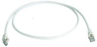 Produktbild: Teleg&auml;rtner 100008274 RJ45 Patchkabel CAT 6a S/FTP 2.0 m Wei&szlig; Flammwidrig, mit Knickschutzt&uuml;lle 1 St.