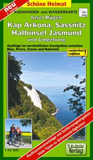 Produktbild: Radwander- und Wanderkarte Insel R&uuml;gen, Kap Arkona, Sassnitz, Halbinsel Jasmund und Umgebung