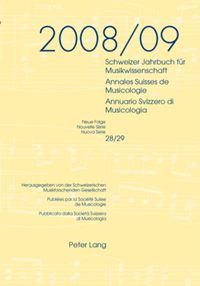 Produktbild: Schweizer Jahrbuch fuer Musikwissenschaft- Annales Suisses de Musicologie- Annuario Svizzero di Musicologia