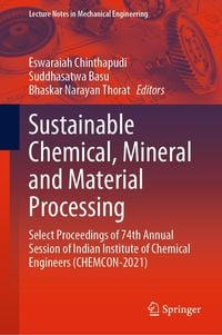 Produktbild: Sustainable Chemical, Mineral and Material Processing