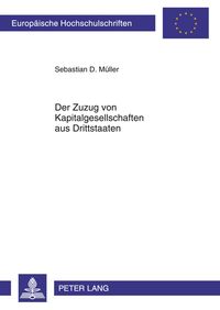 Produktbild: Der Zuzug von Kapitalgesellschaften aus Drittstaaten