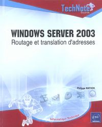 Produktbild: Windows Server 2003: Routage et translation d'adresses