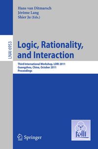 Produktbild: Logic, Rationality, and Interaction