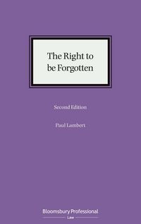 Produktbild: The Right to be Forgotten