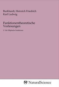 Produktbild: Funktionentheoretische Vorlesungen