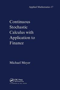 Produktbild: Continuous Stochastic Calculus with Applications to Finance