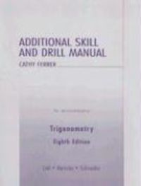Produktbild: Additonal Skill and Drill Manual: To Accompany Trigonometry