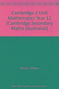 Produktbild: William Pender, P: Cambridge 2 Unit Mathematics Year 12