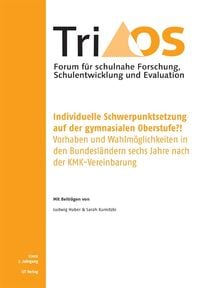 Produktbild: 7. Jahrgang, Heft 1/2012. Individuelle Schwerpunktsetzung auf der gymnasialen Oberstufe?! Vorgaben und Wahlm&ouml;glichkeiten in den Bundesl&auml;ndern sechs Ja