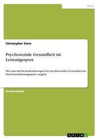 Produktbild: Psychosoziale Gesundheit im Leistungssport