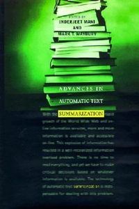 Produktbild: Advances in Automatic Text Summarization