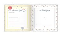 Babyalbum mit Fensterausschnitt für das 1. Lebensjahr zum Eintragen der schönsten Momente und Erinnerungen mit Platz für Fotos | für Mädchen