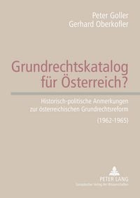 Produktbild: Grundrechtskatalog f&uuml;r &Ouml;sterreich?