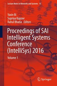 Produktbild: Proceedings of SAI Intelligent Systems Conference (IntelliSys) 2016