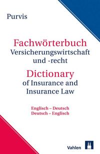Produktbild: Fachw&ouml;rterbuch Versicherungswirtschaft und Recht