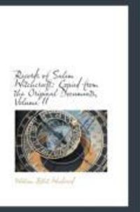 Produktbild: Records of Salem Witchcraft: Copied from the Original Documents, Volume II