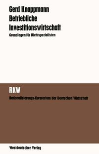 Produktbild: Betriebliche Investitionswirtschaft