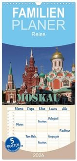 Produktbild: Familienplaner 2026 - Moskau mit 5 Spalten (Wandkalender, 21 x 45 cm) CALVENDO