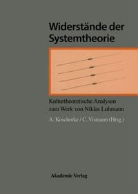 Produktbild: Widerst&auml;nde der Systemtheorie