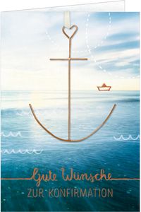 Produktbild: Gru&szlig;karte &ndash; Gute W&uuml;nsche zur Konfirmation