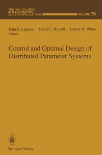 Produktbild: Control and Optimal Design of Distributed Parameter Systems