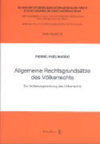 Produktbild: Allgemeine Rechtsgrunds&auml;tze des V&ouml;lkerrechts