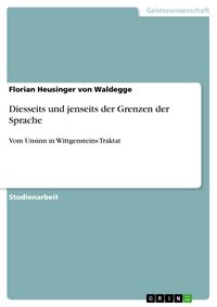 Produktbild: Diesseits und jenseits der Grenzen der Sprache
