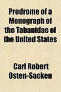 Produktbild: Prodrome of a Monograph of the Tabanidae of the United States