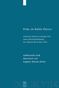 Produktbild: Pirke de-Rabbi Elieser