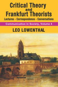 Produktbild: Critical Theory and Frankfurt Theorists