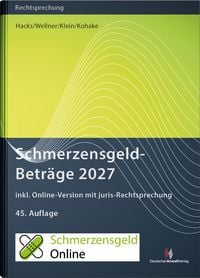 Produktbild: SchmerzensgeldBetr&auml;ge 2027 (Buch mit Online-Zugang)