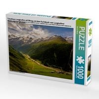 Produktbild: CALVENDO Puzzle Talschluss Langtaufers mit Melag und dem Karlinbach vom Langtauferer H&ouml;henweg aus gesehen | 1000 Teile Lege-Gr&ouml;&szlig;e 64x48cm Foto-Puzzle f&uuml;r gl&uuml;ckliche Stunden
