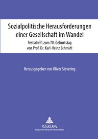 Produktbild: Sozialpolitische Herausforderungen einer Gesellschaft im Wandel