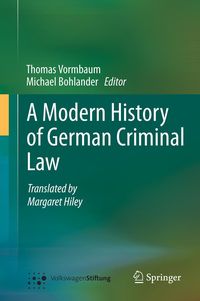 Produktbild: A Modern History of German Criminal Law