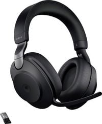 Produktbild: Jabra Evolve 2 85 Over Ear Headset Bluetooth&reg;, kabelgebunden Stereo Schwarz Mikrofon-Rauschunterdr&uuml;ckung Lautst&auml;rkeregelung, Batterieladeanzeige,